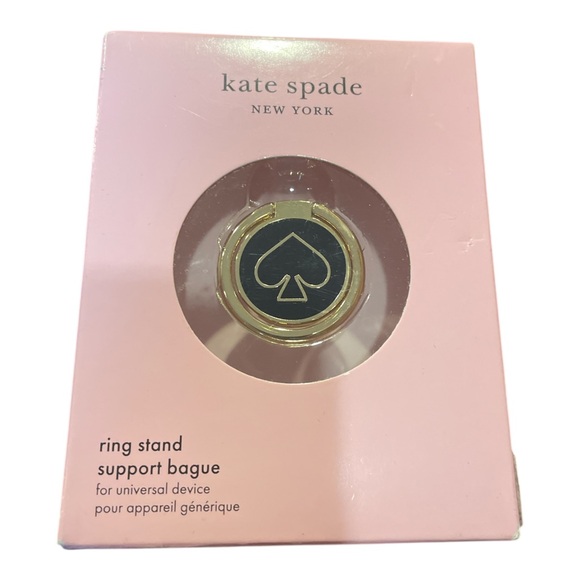 Kate Spade Black and Gold Device Ring Stand Support Bague - Picture 1 of 3